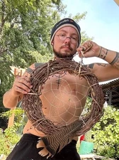 Native American made DreamCatcher 11” Cherokee made certificate of authenticity