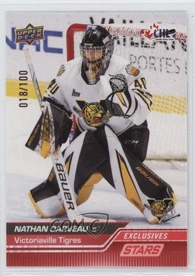 2023-24 Upper Deck CHL Stars Exclusives 18/100 Nathan Darveau #305 0w6