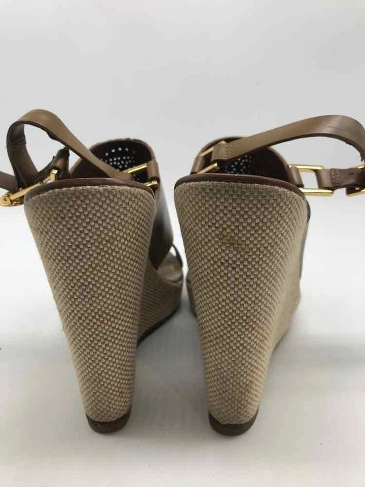 Cuña con tiras Tory Burch marrón talla 8 Foto 3 de 4