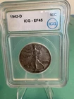 1942 Walking Liberty Half Dollar 50c ICG EF45