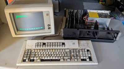 IBM 3270 PC 5271 Vintage Computer Project 640KB Model F Keyboard Boots BASIC