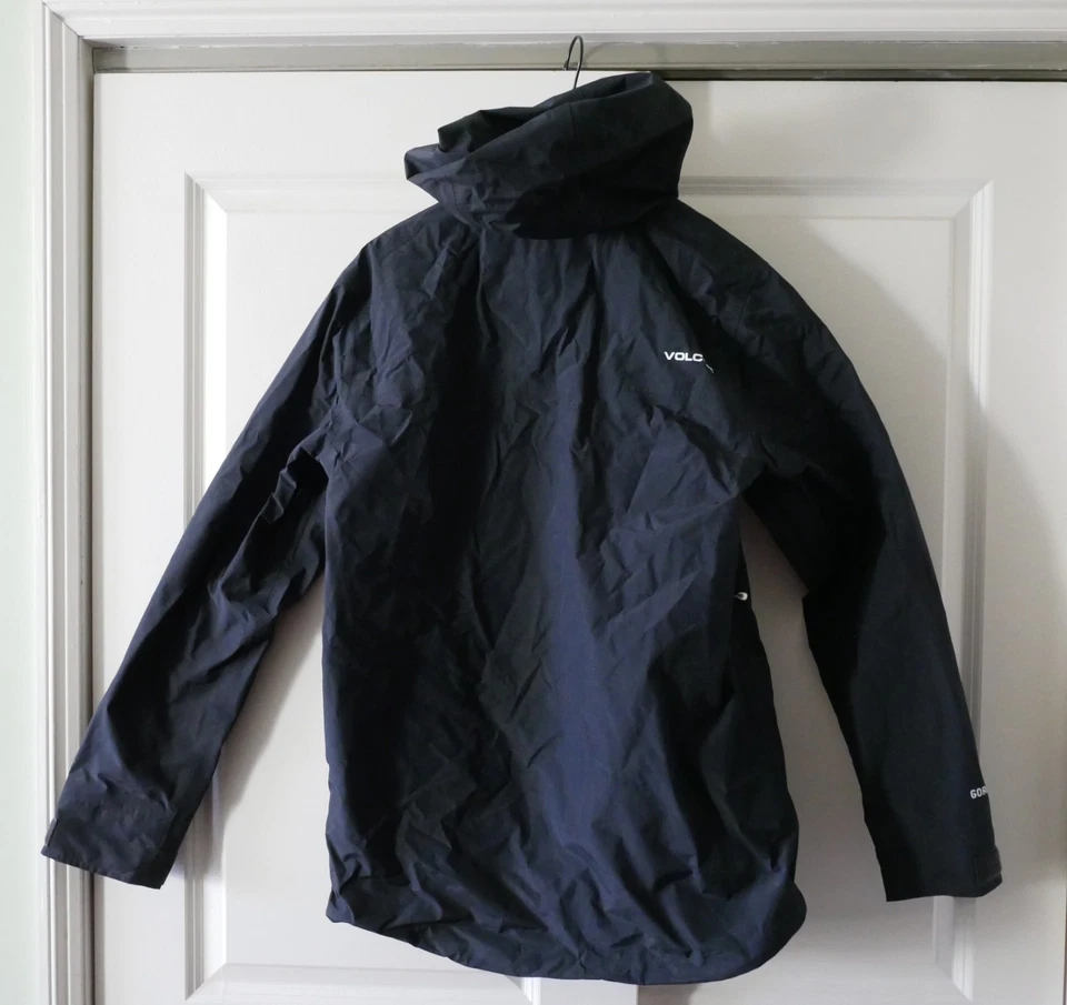 VOLCOM ANDERSON (BLACK) (Men SMALL) GORETEX HOODED JACKET MSRP $280 *NEW w/TAG* - Image 2 of 4