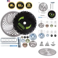 Chainsaw Tooth Cutter Trimmer Head Kit 10 80T Carbide Tip 9 20T Steel Brush