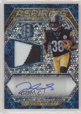 2018 Panini Spectra Aspiring Neon Blue Prizm 33/99 Jaylen Samuels Patch Auto rp9