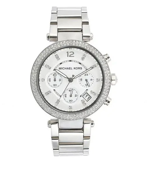 Orologio Michael Kors Donna Cronografo Parker Bracciale Acciaio Inox MK5353