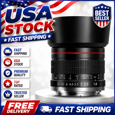 RF 85mm f1.8 Portrait Lens - MF for Canon EOS R6 Mark II/R5 Mark II/R5/R3/R7/R8/