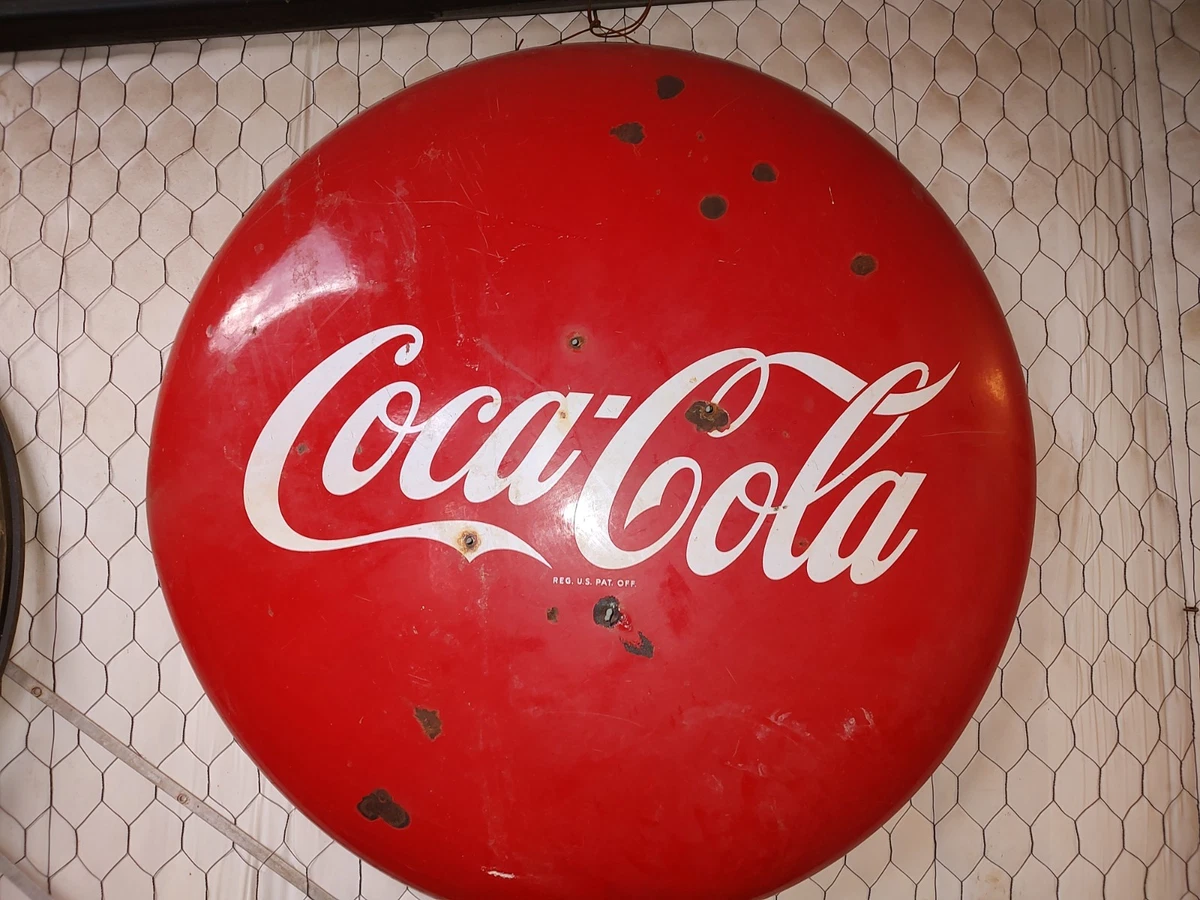 Coca Cola Button Sign for sale | eBay