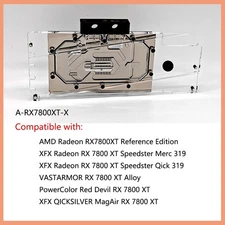 Granzon GPU Water Block For AMD Radeon RX7800XT Reference Edition A-RX7800XT-X