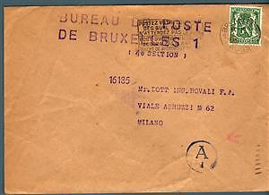 BELGIO/BELGIUM - Stemma - 35 cent. isolato su lettera - Imagen 1 de 1