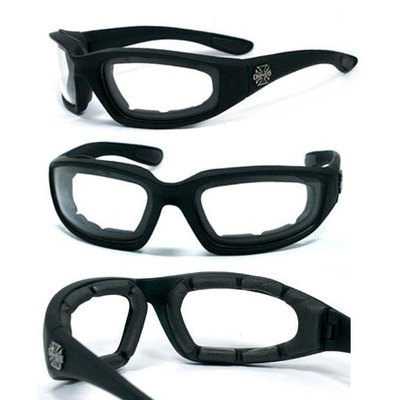 Choppers Motorcycle Padded Discounted Sunglasses Goggles Clr C17