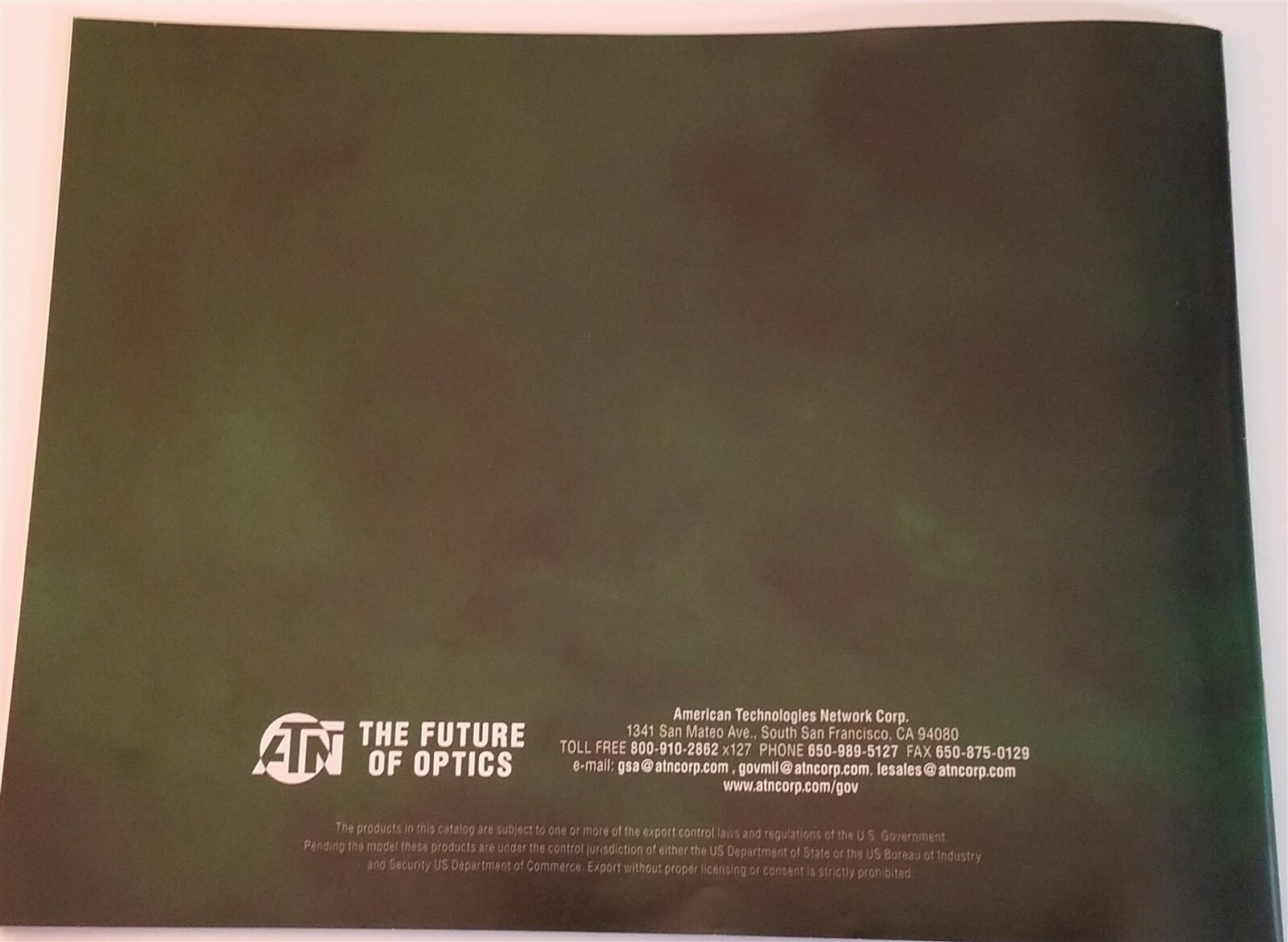ATN American Technologies Network Corp 2019 The Future of Optics Catalog