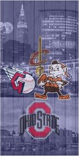 Cleveland Sports cornhole board vinyl wraps