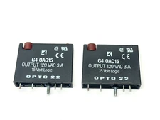 Opto 22 G4OAC15 Output Logic Relay Module 3A 120VAC 15V Logic LOT OF 2
