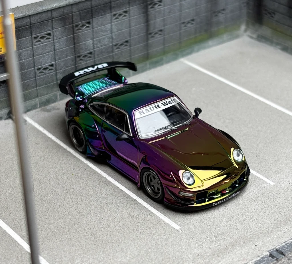 Star 1:64 RWB 911 993 GT Classic Racing Sports Model Diecast Metal Car