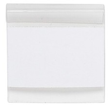 100 Clear PVC 1" Square Earring Cards with Adhesive Front for Display