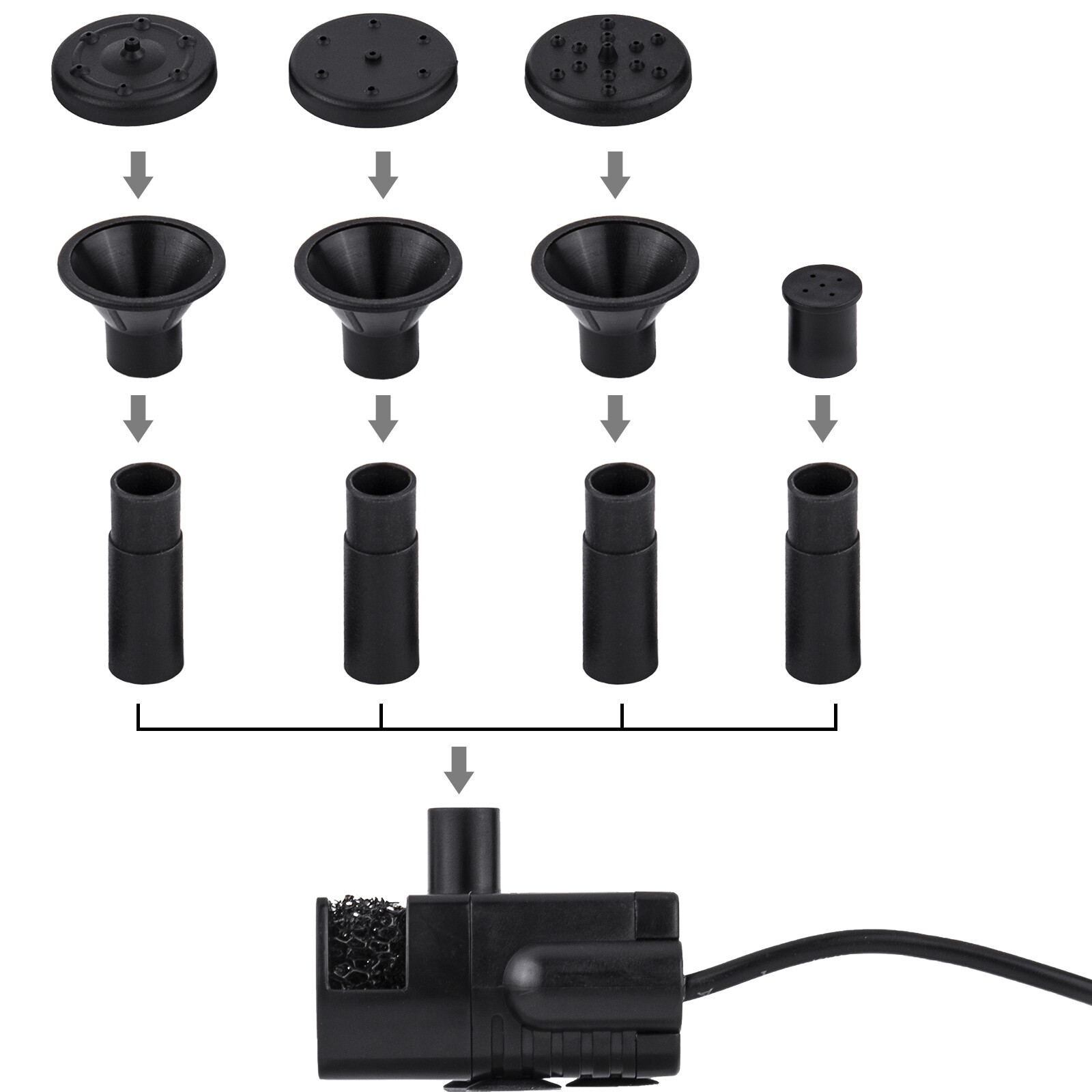 Solar Panel Powered Water Pump Small Pool Pond Aquarium Fountain Spray