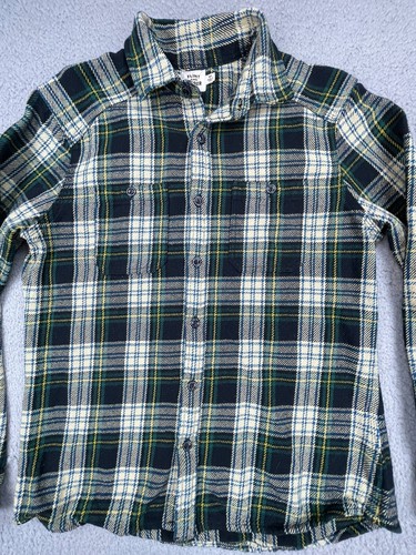Camisa de Trabajo Flint and Tinder Espalda Cruzada Para Hombre Mediana Verde Franela a Cuadros Manga Larga - Imagen 9 de 23