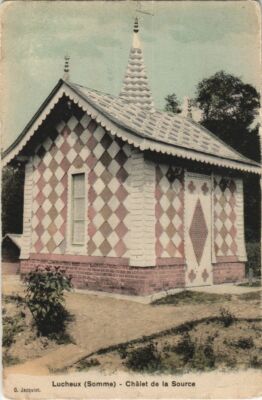 Old postcard Lucheux Chalet de la Source (758221)