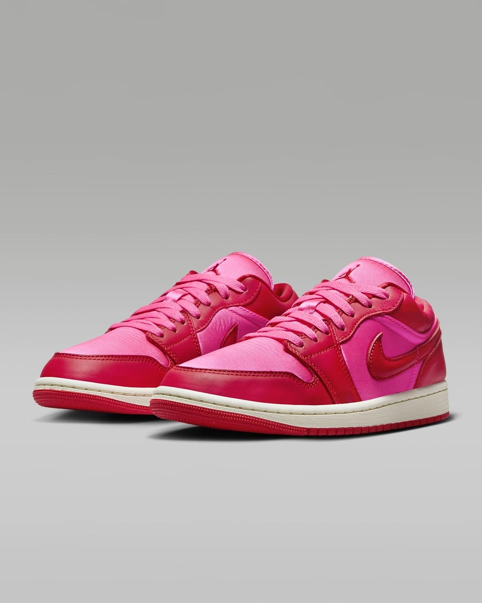 Pink low top jordans sale