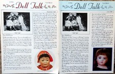 DOLL TALK Magazine - Two 2 Issues from Sept. 1985 / June 1996