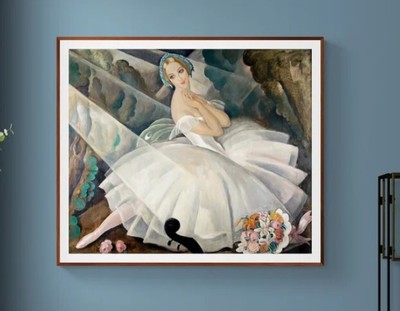 Ballerina (Solodanserinden Ulla Poulsen i Balletten Chopiniana) by Gerda Wegener