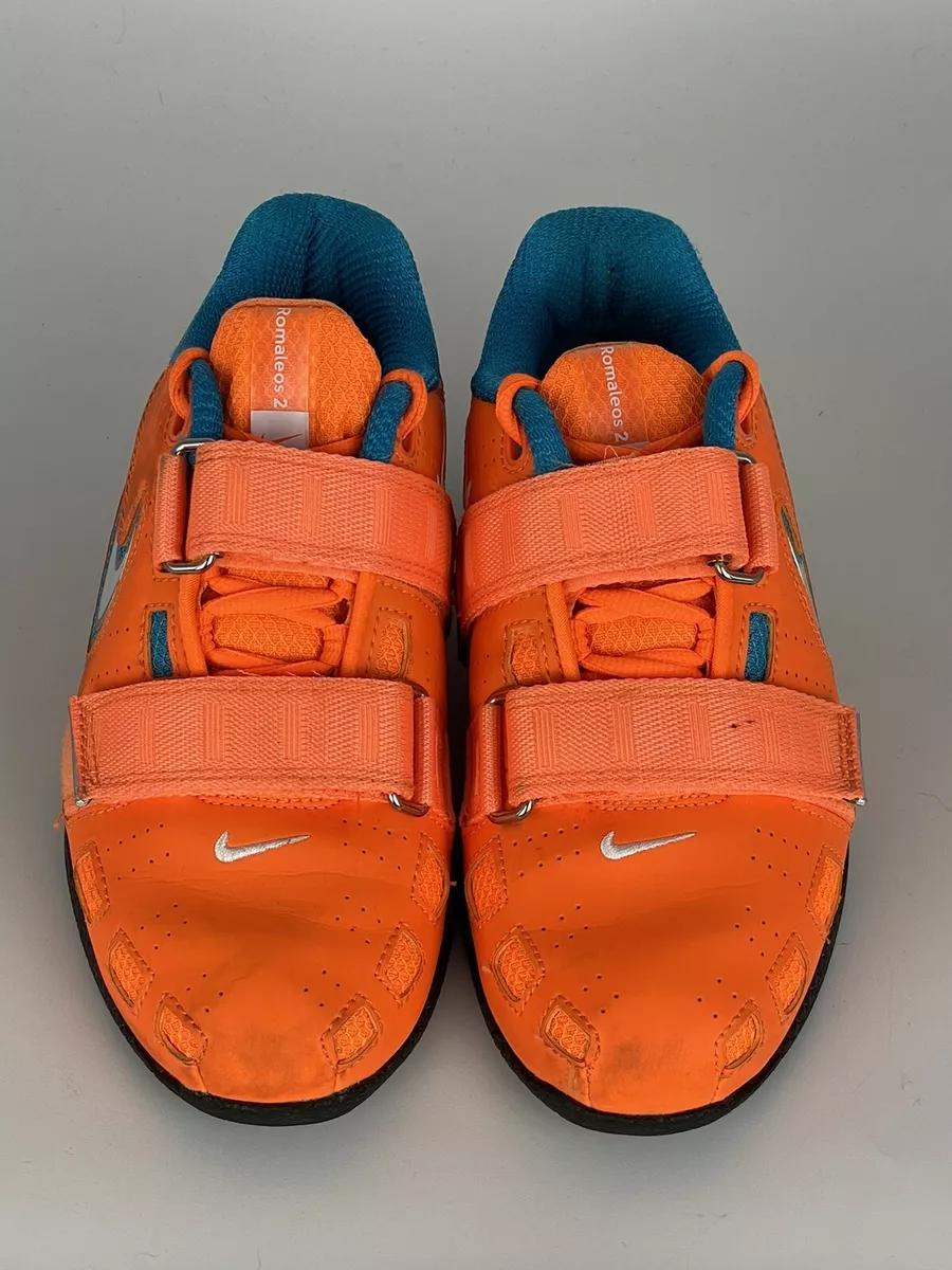 Nike Romaleos 2 Orange Size 4 Weightlifting Shoes 476927-814 Nike Romaleos 2 Orange Size 4 Weightlifting Shoes 476927-814
