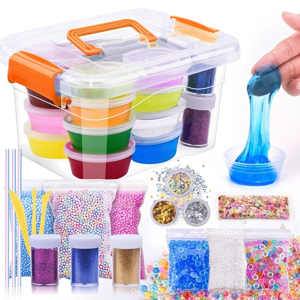 Slime Add Ins Making Supplies Kit Foam Balls Fishbowl Beads Glitter  Accessories for sale online
