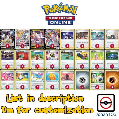 Arceus VSTAR / Duraludon Deck Pokemon TCG Online PTCGO SENT FAST
