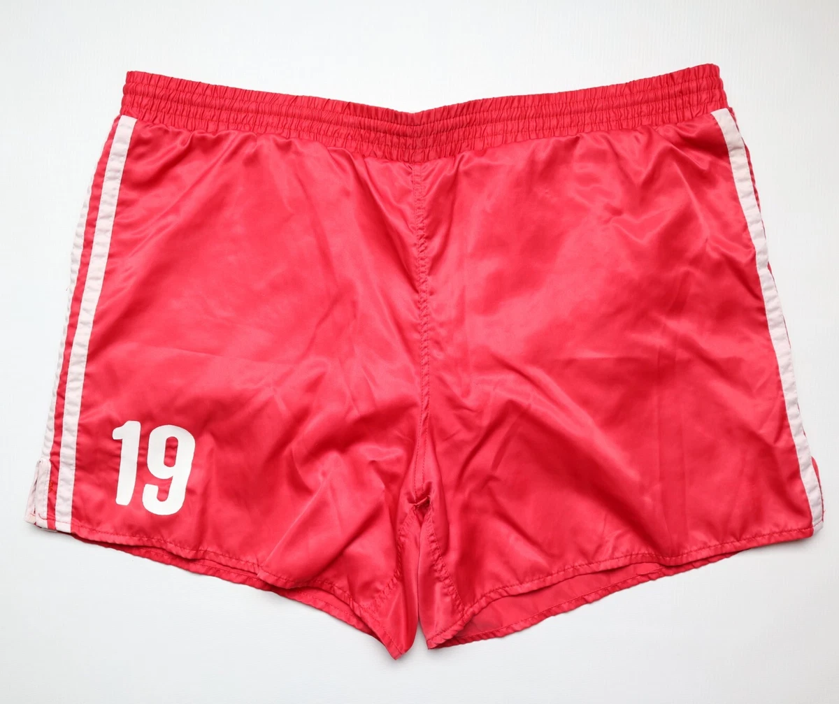Short Vintage Homme Années 80/90 - S.A.R. - Rouge - Taille L (environ 8)