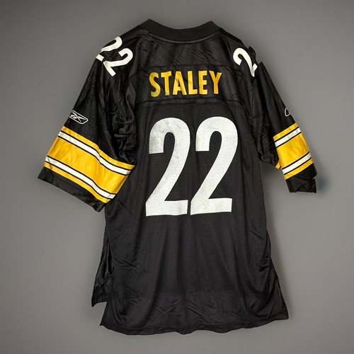 Duce Staley #22 Pittsburgh Steelers Reebok Black Yellow XL Jersey Fb2 - Picture 2 of 9