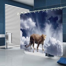 Cloud Cheetah Waterproof Bath Polyester Shower Curtain Liner Water Resistant