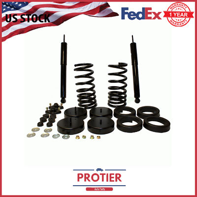 Rear Coil Spring Conversion Kit w/ Shocks Fit 88-94 Lincoln Continenta