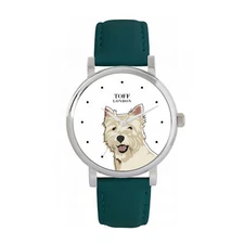 Toff London TLWS-59780 Ladies West Highland Terrier Dog Head Watch