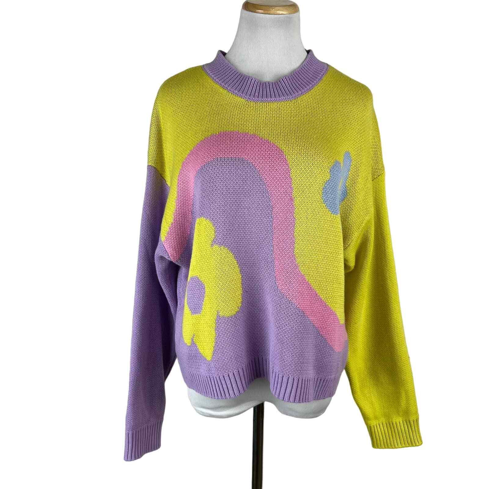 Cider Pastel Floral Hippie Retro Sweater Floral size … Gem