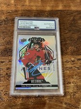 Lukas Reichel IP Signed UD Allure RC Card PSA DNA Slab Blackhawks Autographed