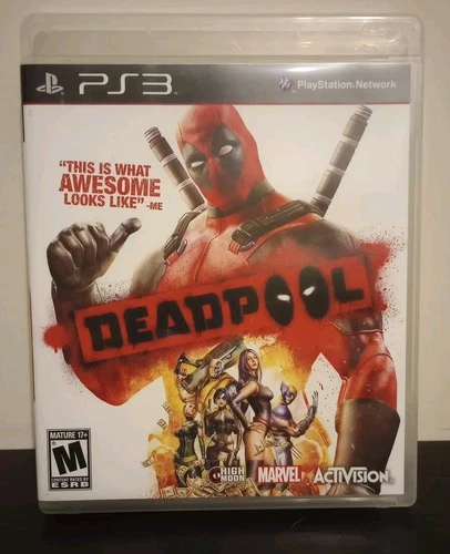 Deadpool (Sony PlayStation 3, 2013) PS3 Complete with Insert TESTED CIB Marvel
