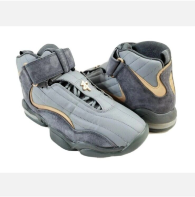 NIKE 2017 Air Penny 4 Metallic Copper Sz 8.5 Wolf Gray  display picture 1