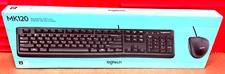 Logitech MK120 Optical Wired Keyboard and Mouse Combo Black 920-002565 ❤️️✅ NEW