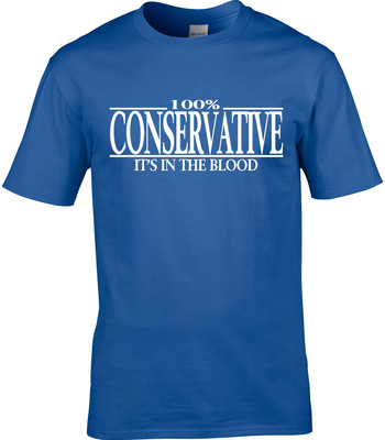 Politik Herren T-Shirt Konservative Mai Abstimmung 2017 UK Wahl Thatcher Tory Ja