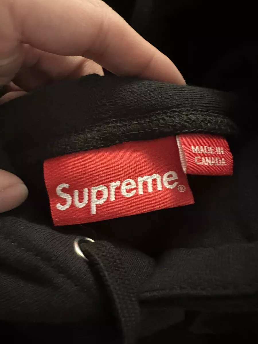 SUPREME X KAWS Chalk Box Logo Hoodie Black