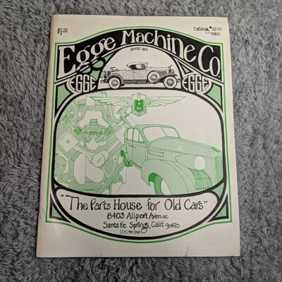 Egge Machine Co. Parts Book ~ 1980 ~ Catalog # 1010