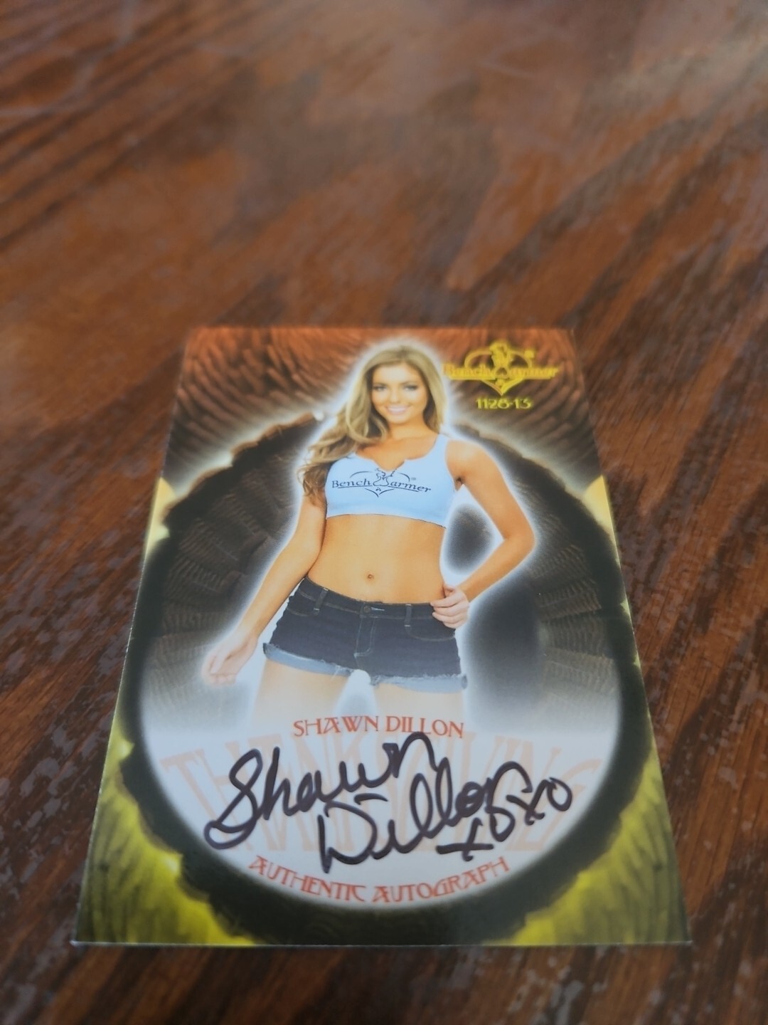 Benchwarmer 2013 Shawn Dillon Thanksgiving Autograph Card #59 Auto Playboy