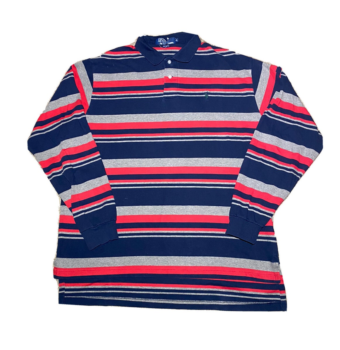 VTG 90s Polo Ralph Lauren Made In USA Striped Long Sleeve