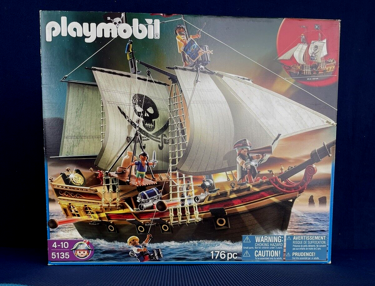 Playmobil 5135 - Large Pirate Ship - MIB from 2011 - box slightly