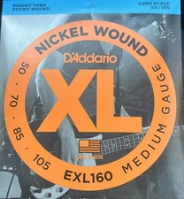 D'Addario EXL160 Nickel Wound 50-105 Long Scale Bass Guitar Strings