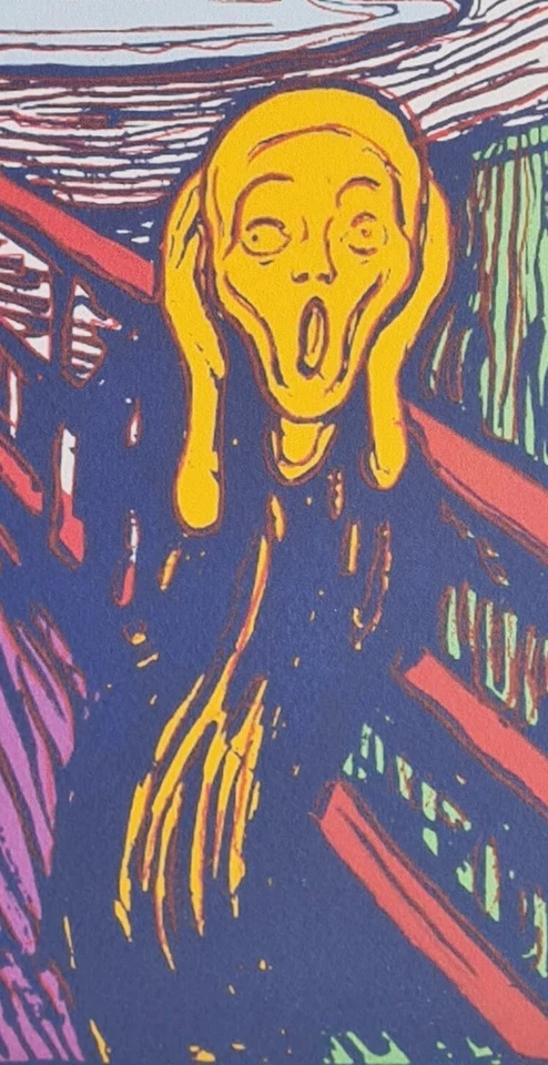 ANDY WARHOL * The Scream * 50 x 40 cm * signed lithograph * limited# 96/200 - Bild 4 von 4