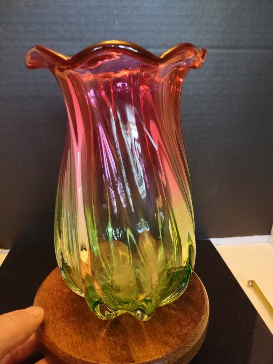 60's Vintage アートガラス Vase by BERANEK,JAN Vintage