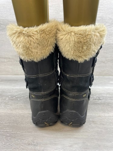 Merrell Nikita J55884 Women's US 8.5 Black Leather Faux Fur Waterproof Snow Boot - Picture 5 of 11