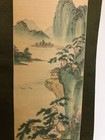 VTG Chinese Scroll Landscape Original Signed Painting on Silk — photo 4