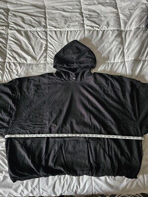 Yeezy Gap Engineered By Balenciaga Padded Logo Hoodie Black Large